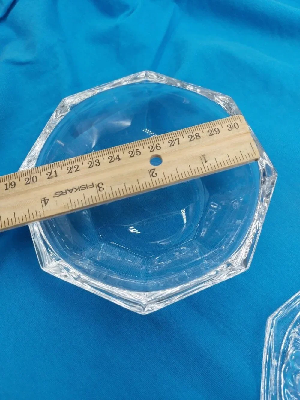 Royal Crystal Rock RCR 24% Lead Crystal Hexagonal Trinket Box